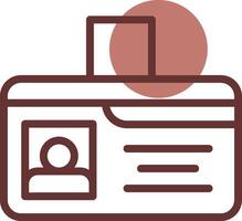 Identification Card Creative Icon Design vector