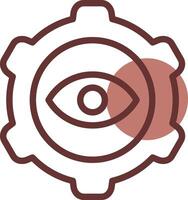 Eye Setting Creative Icon Design vector