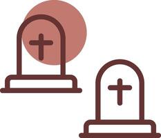 Cemetery Creative Icon Design vector