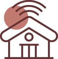 Smart Home Creative Icon Design vector