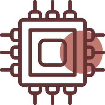 Processor Creative Icon Design vector