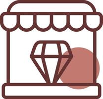 Diamond Shop Creative Icon Design vector