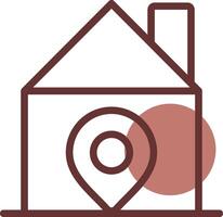 Home Location Creative Icon Design vector