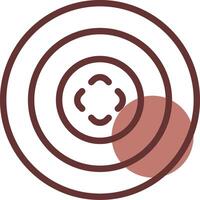 Bullseye Creative Icon Design vector