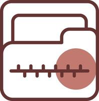 Zip Folder Creative Icon Design vector