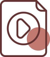 Video File Creative Icon Design vector