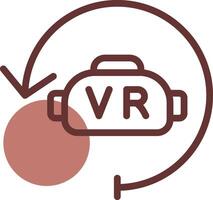 virtual realidad creativo icono diseño vector