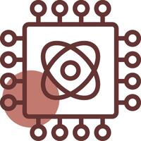 Quantum Technology Creative Icon Design vector
