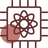Quantum Computer Creative Icon Design vector