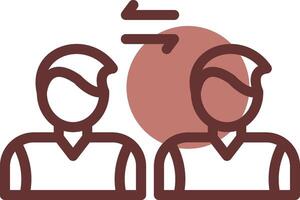 Social Distancing Creative Icon Design vector