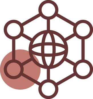 Neural Network Creative Icon Design vector