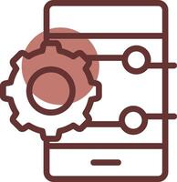 Project Management App Creative Icon Design vector