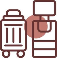 Self Check In Creative Icon Design vector