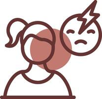 Emotional Abuse Creative Icon Design vector