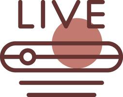 Live Stream Creative Icon Design vector