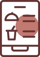 Digital Inflight Menu Creative Icon Design vector