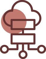 Cloud Storage Creative Icon Design vector