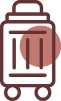 Bag Drop Kiosk Creative Icon Design vector