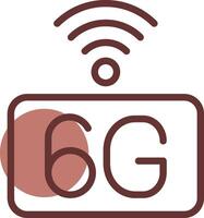 6G Network Creative Icon Design vector