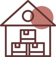 Warehouse Creative Icon Design vector