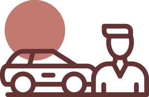 Used Car Dealership Creative Icon Design vector
