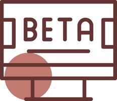 Beta Creative Icon Design vector