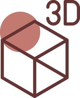 3D Object Creative Icon Design vector