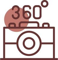 360 Camera Creative Icon Design vector