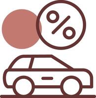 Vehicle Leasing Creative Icon Design vector