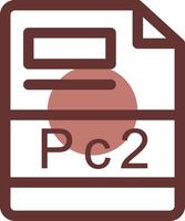 PC2 Creative Icon Design vector