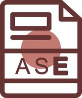 ASE Creative Icon Design vector