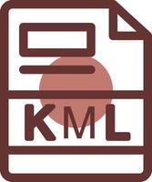 kml creativo icono diseño vector