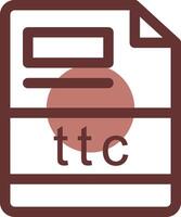 ttc creativo icono diseño vector