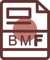 bmf creativo icono diseño vector