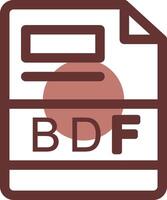 BDF Creative Icon Design vector