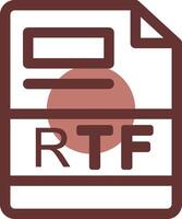 rtf creativo icono diseño vector