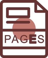 PAGES Creative Icon Design vector