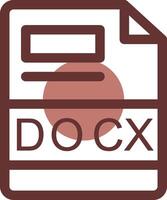 docx creativo icono diseño vector