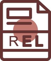 REL Creative Icon Design vector