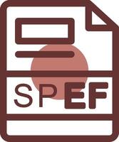 SPEF Creative Icon Design vector