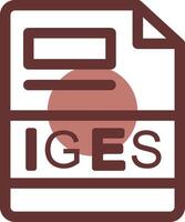 IGES Creative Icon Design vector