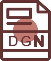 DGN Creative Icon Design vector