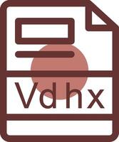 vdhx creativo icono diseño vector