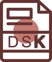 dsk creativo icono diseño vector