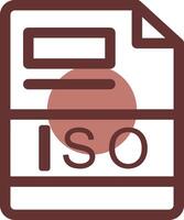 ISO Creative Icon Design vector