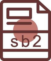 sb2 creativo icono diseño vector