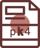 pk4 creativo icono diseño vector