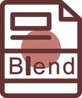 Blend Creative Icon Design vector