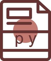 py Creative Icon Design vector