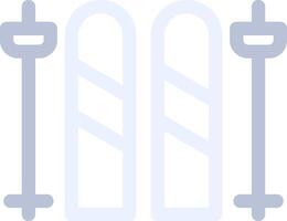 Skis Creative Icon Design vector